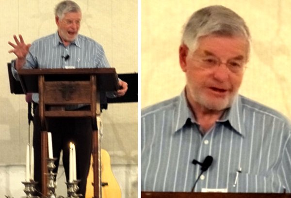 Pastor Dave Stevenson preaching
 "The First Christmas Gift" - 11/29/09