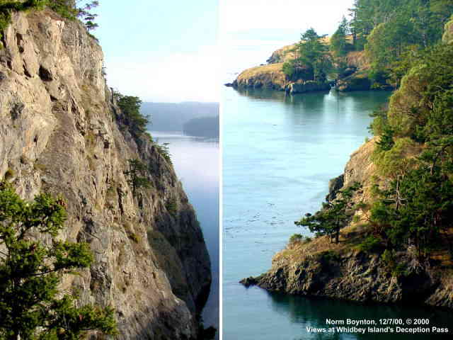 Views at Deception Pass on Whidbey Island - 640 x 480
