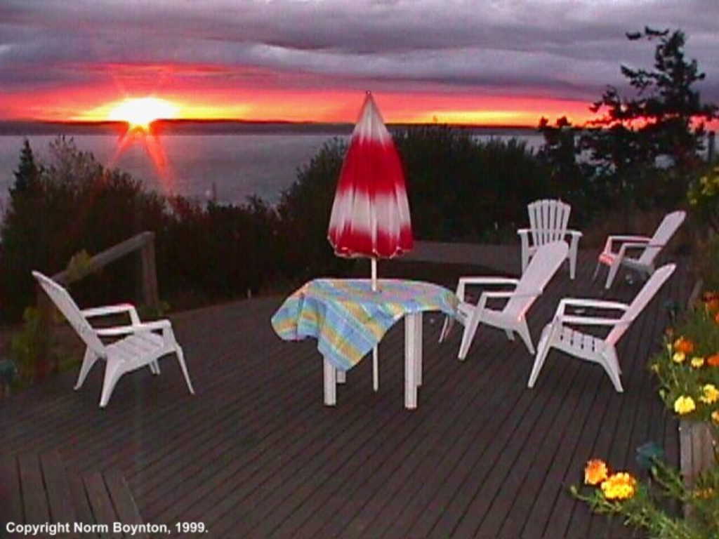 Sunset and Our Deck - 1024x768