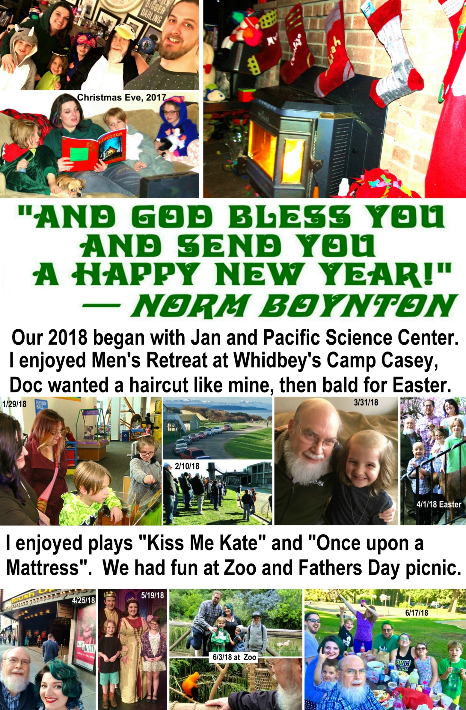 2018 Christmas Card - Inside Right Enlarged