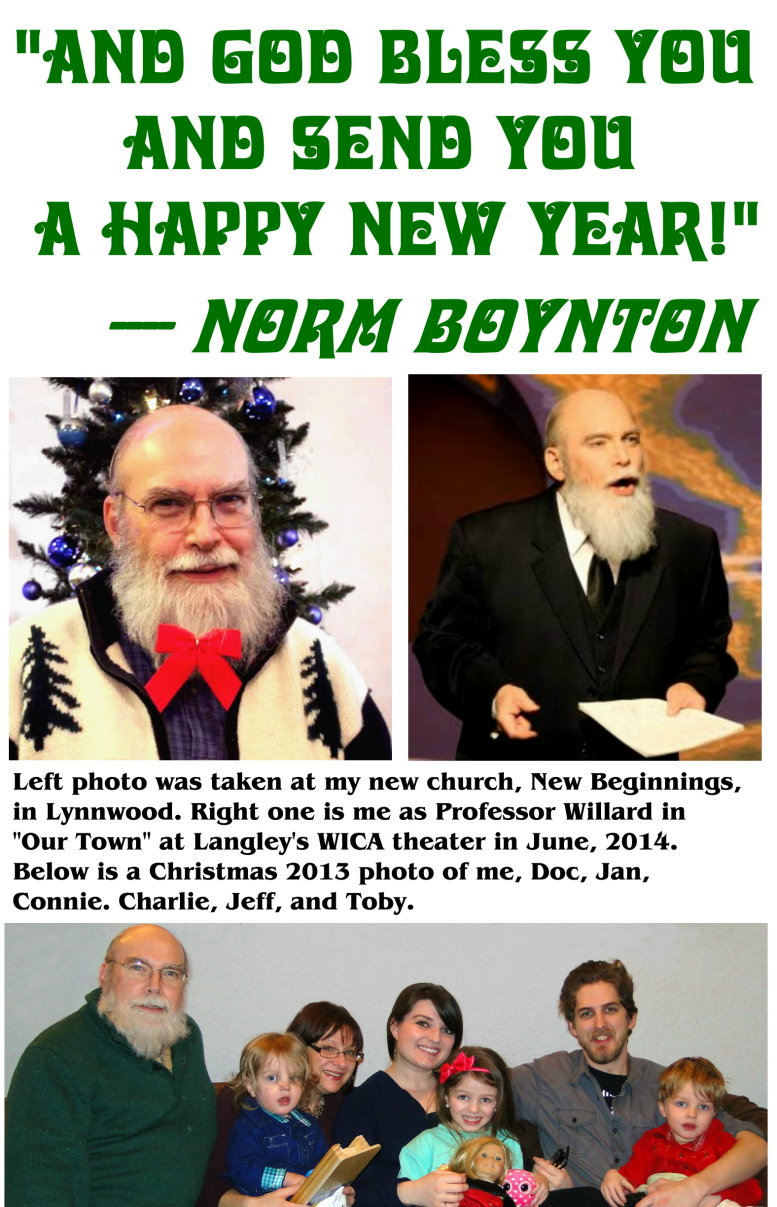 2014 Christmas Card - Back