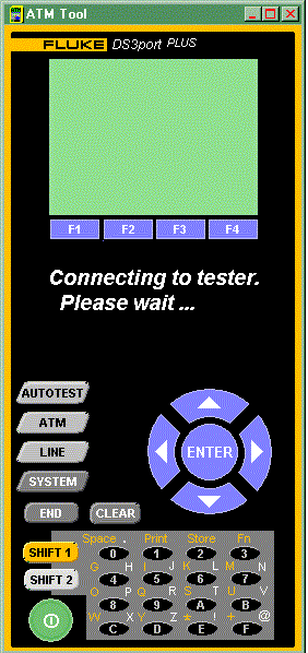 Screen capture of the "ATM Demo" in action