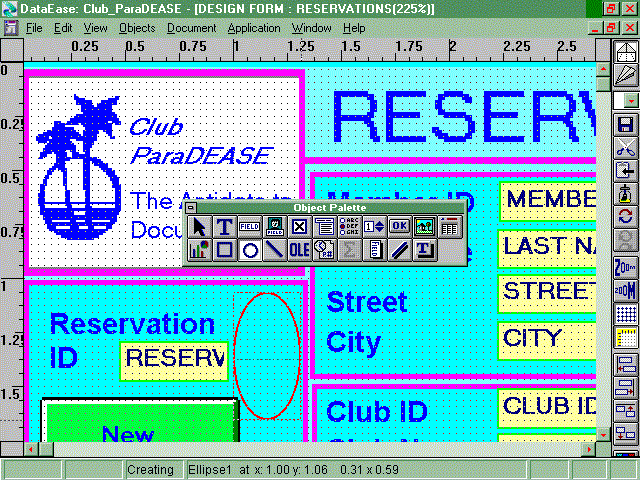 Screen Capture from "DataEase For Windows" 