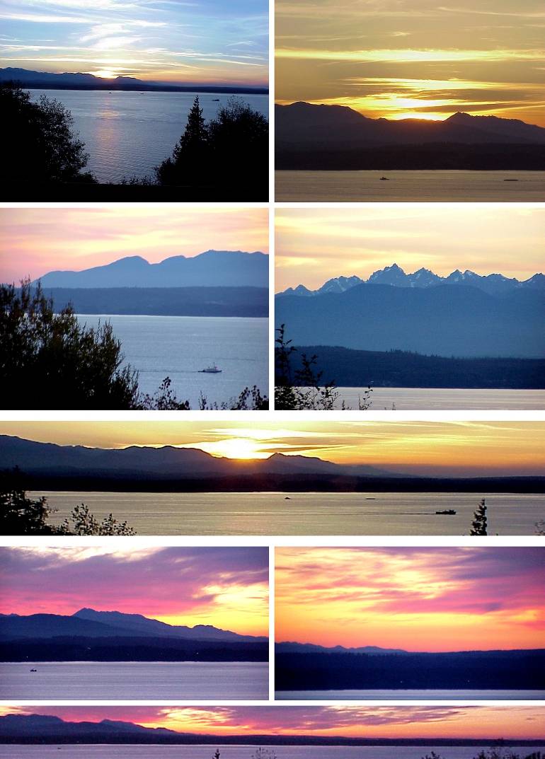 Two Sunsets - October 2 and 3, 1999