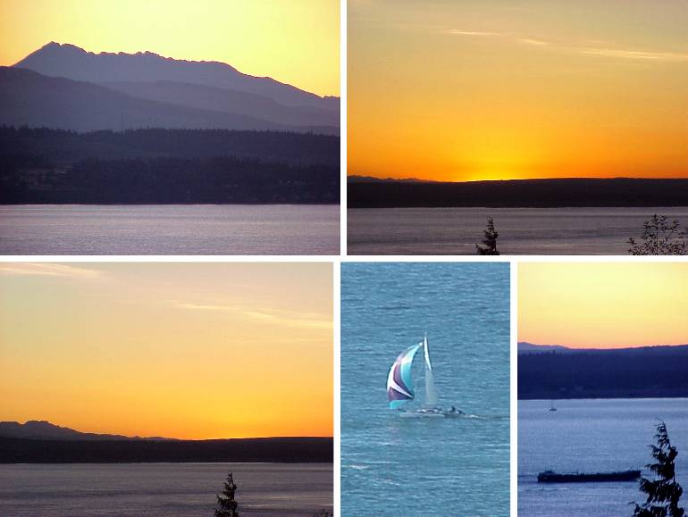 Sunset and Sailboat