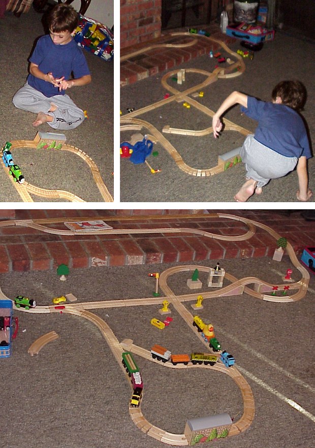 Gio's "Thomas" and "James" Trains - 9/4/00